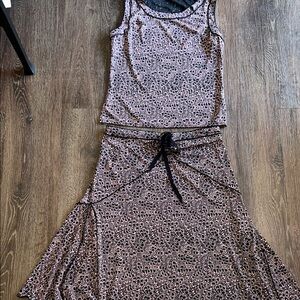 Max Studio pink and black Patterned Ensemble